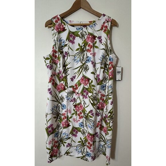 ALYX Women’s Size 18 Sleeveless Floral Sheath Dress - Picture 1 of 5